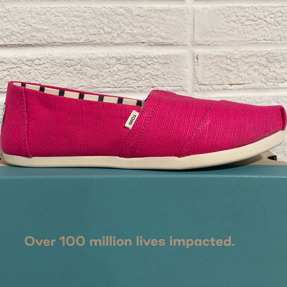 Toms Alpargata Bright Fuchsia Heritage Canvas